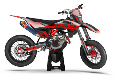 Gas Gas Enduro Werkz Dekor Grau Rot Schwarz