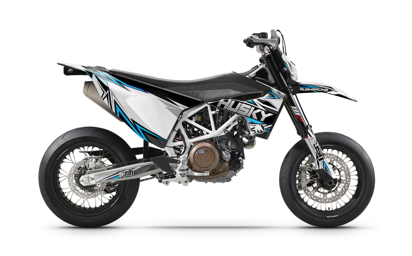 Husqvarna 701 Dekor Devotion Blau Weiß