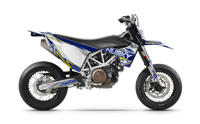 Husqvarna 701 Dekor Devotion Blau Weiß Gelb