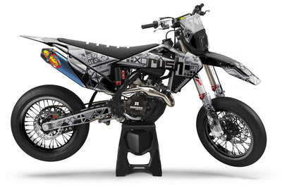 Husqvarna FE Print Stream Supermoto Dekor Nardogrey