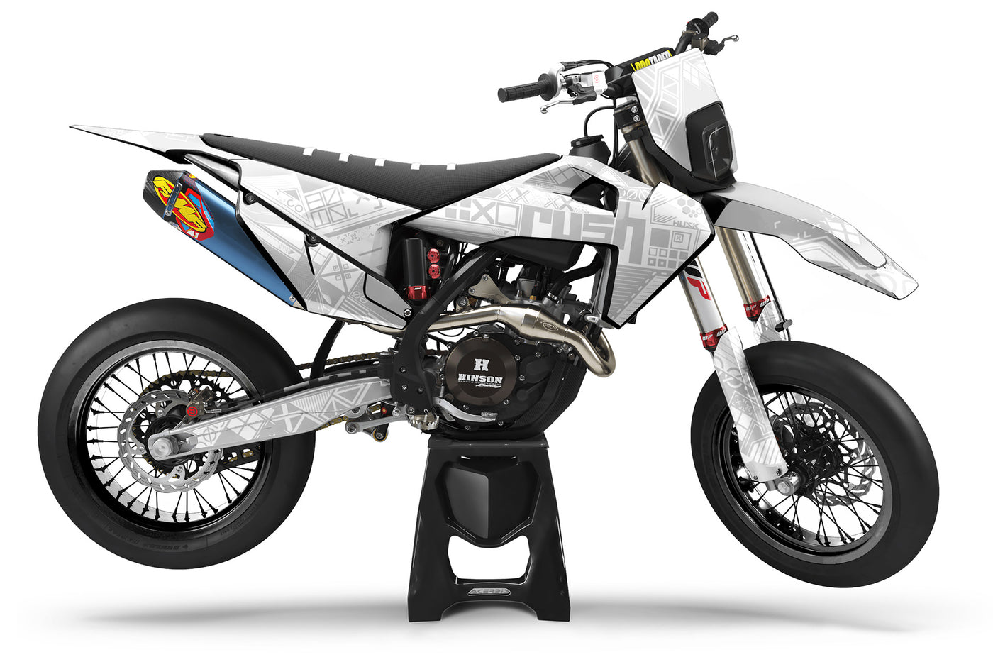 Husqvarna FE Print Stream Supermoto Dekor Light Grey