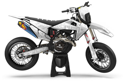 Husqvarna FE Print Stream Supermoto Dekor Light Grey