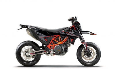 KTM SMCR 690 Dekor Rebellion - Schwarz Grau Orange- Rushracing - Sideview