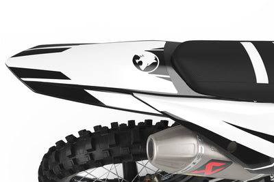 KTM EXC Dekor Spliffed - Schwarz Weiss - Rushracing - Tailview